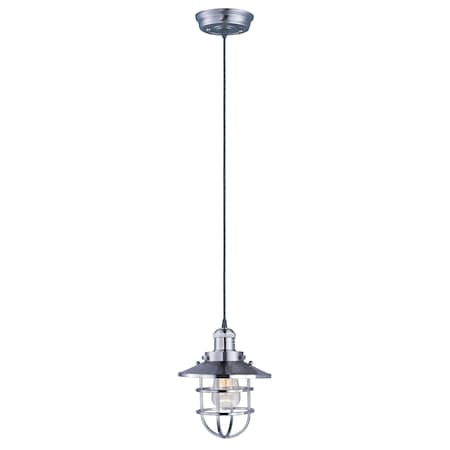 Maxim Lighting Mini Hi-Bay 1-Light 8" Wide Satin Nickel Pendant Light 25030SN/BUI